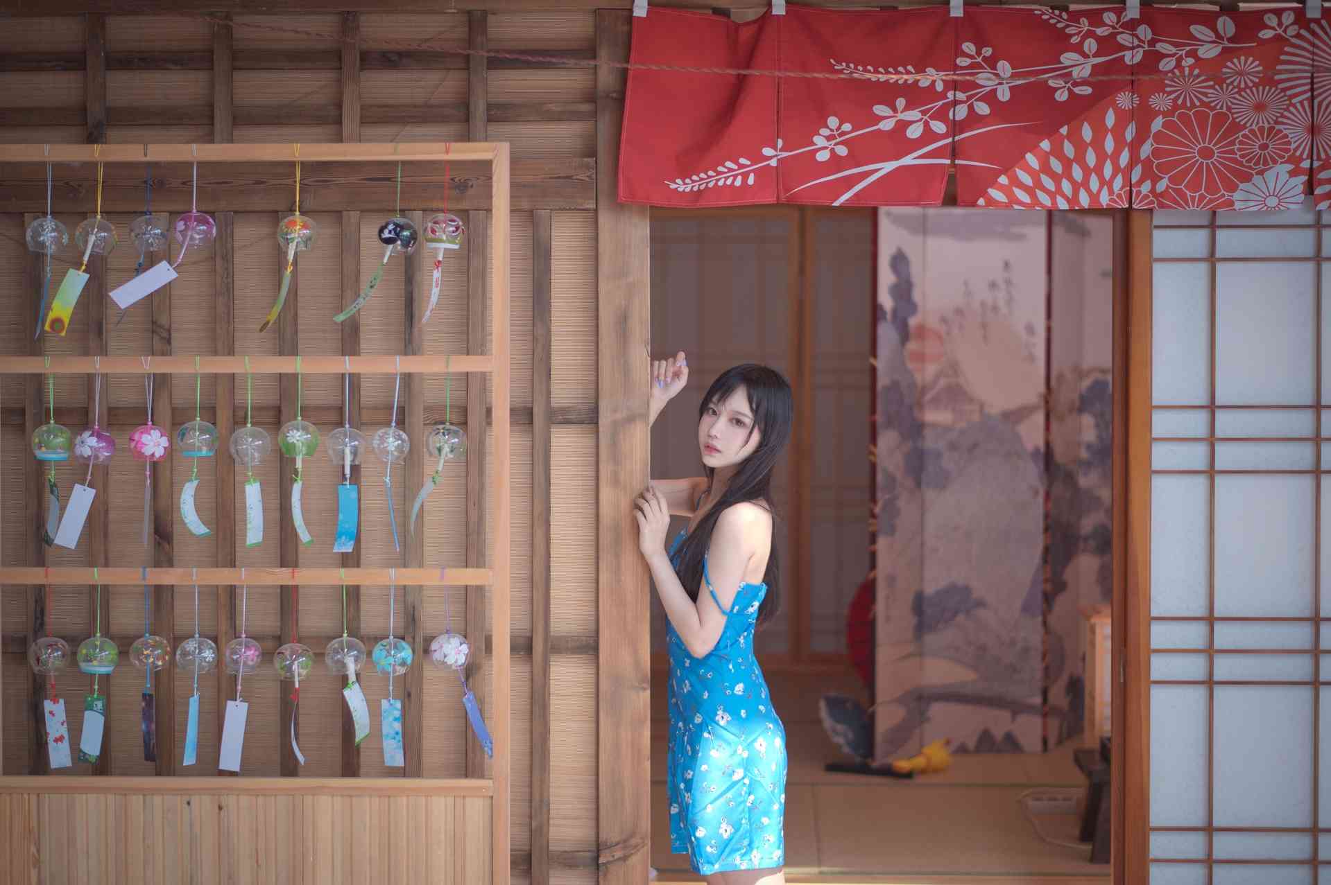 NO.116 Shika小鹿鹿蓝裙子性感写真【16P】-可宝主